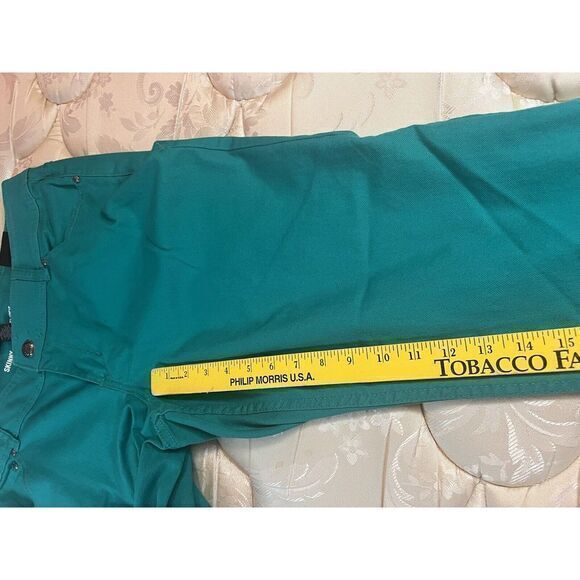NWT LANE BRYANT Women's Green Jeans SIZE 14 SKINNY STRECH DENIM Tapered New - Picture 4 of 16